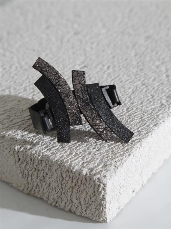 Brazalete Curves Duo - Negro / Peltre