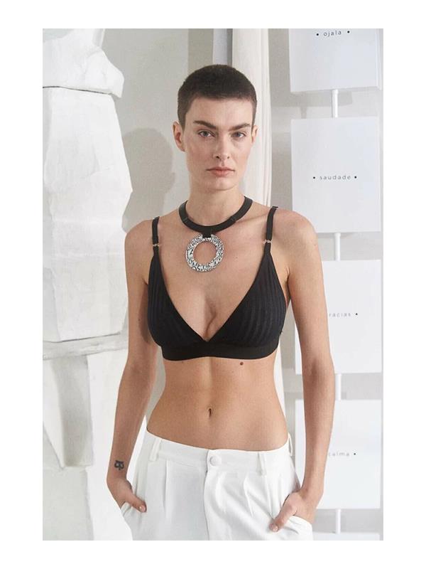 Collar Mies Circle Clear Acrylic