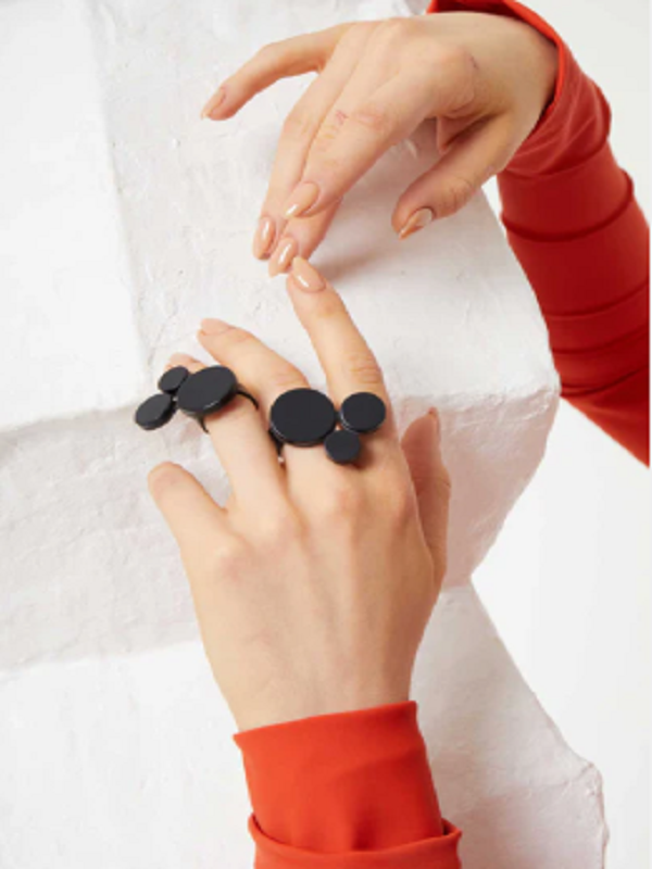 Anillo Abstraction 3 Circles