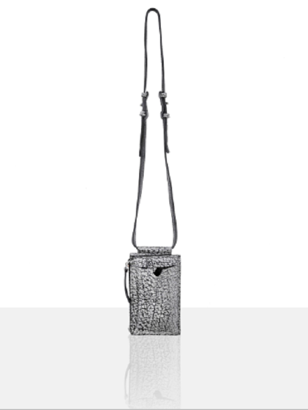 Porta celular / billetera de cuero grabado